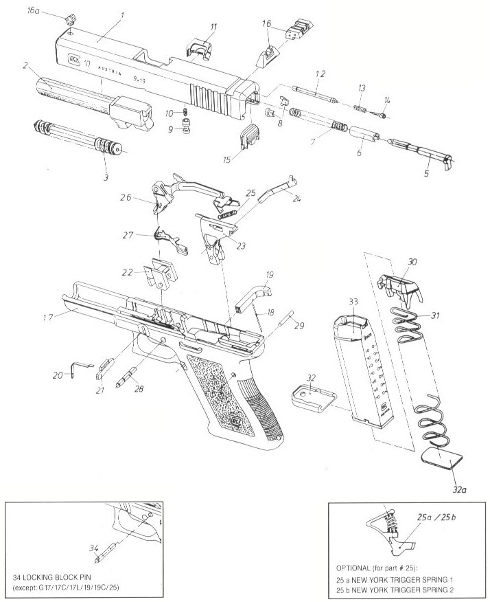 GLOCK strip drawing - GLOCK 17